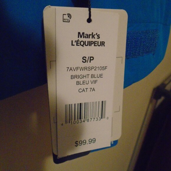 WIND RIVER OUTFITTING CO HYPER-DRI MENS SIZE SMALL BIGHT BLUE WIND/RAIN JACKET - Picture 3 of 4